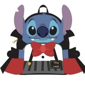 Loungefly Vampire Stitch Bow Tie Mini Backpack NWT